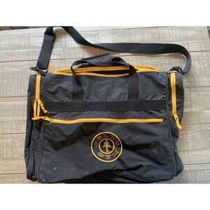 Vintage Golds Gym Duffle Bag 90s Golds Gym Gear Yellow Black Muscle Beach